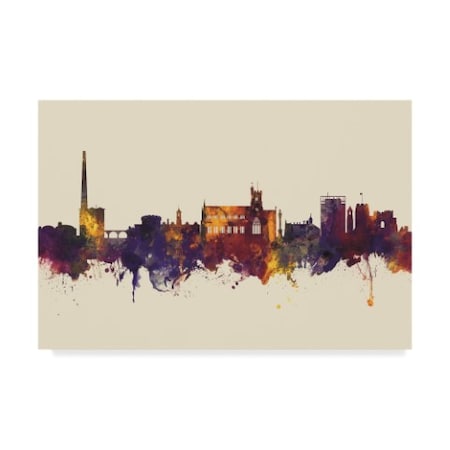 Michael Tompsett 'Carlisle England Skyline Iii' Canvas Art,16x24